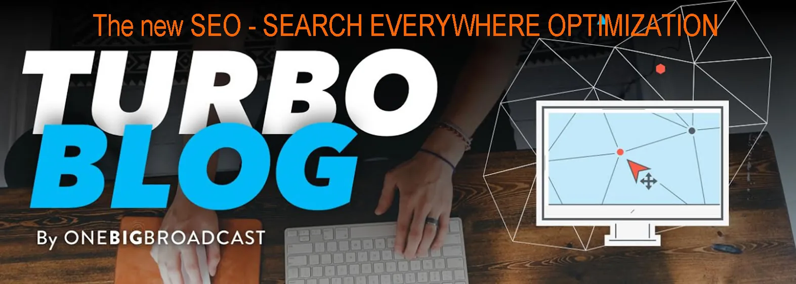 An abstract search discovery visual.